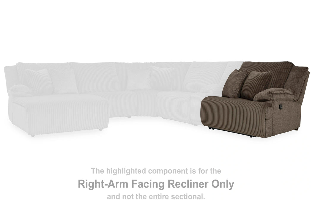 Top Tier Reclining Sofa Chaise Sectional - Dream Home Furniture & Mattress (Waite Park, MN)