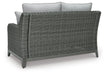 Elite Park Outdoor Loveseat with Cushion - Dream Home Furniture & Mattress (Waite Park, MN)
