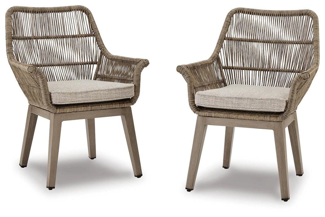 Beach Front Arm Chair with Cushion (Set of 2) - Dream Home Furniture & Mattress (Waite Park, MN)