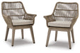 Beach Front Arm Chair with Cushion (Set of 2) - Dream Home Furniture & Mattress (Waite Park, MN)