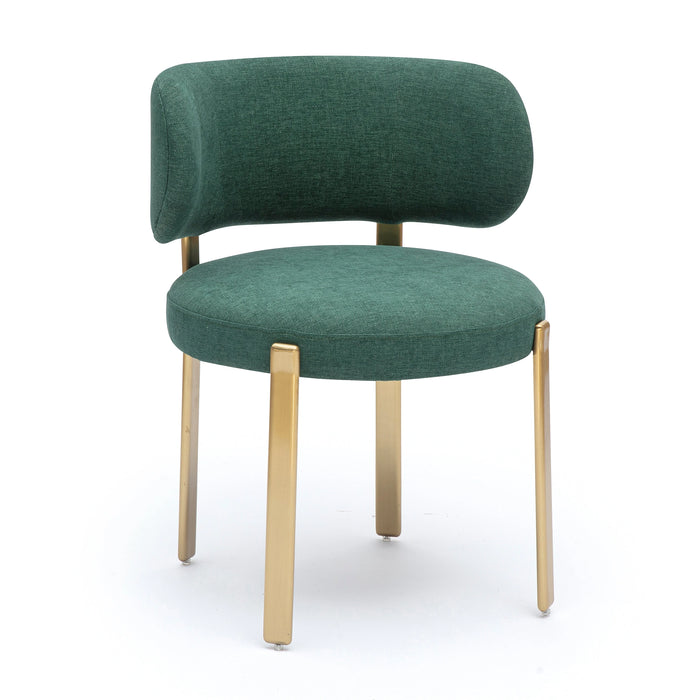 Margaret Cream Performance Linen Dining Chair