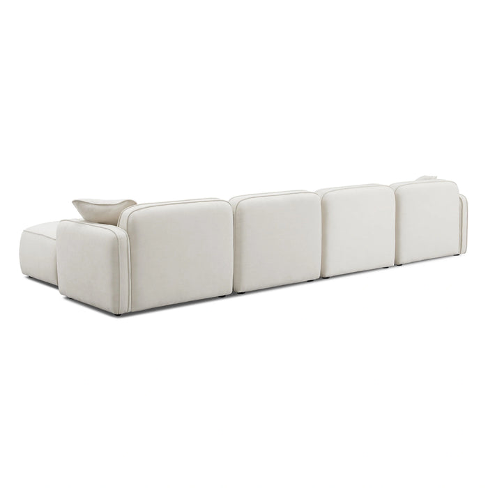Travie 6-Piece Performance Corduroy Velvet Modular U-Sectional