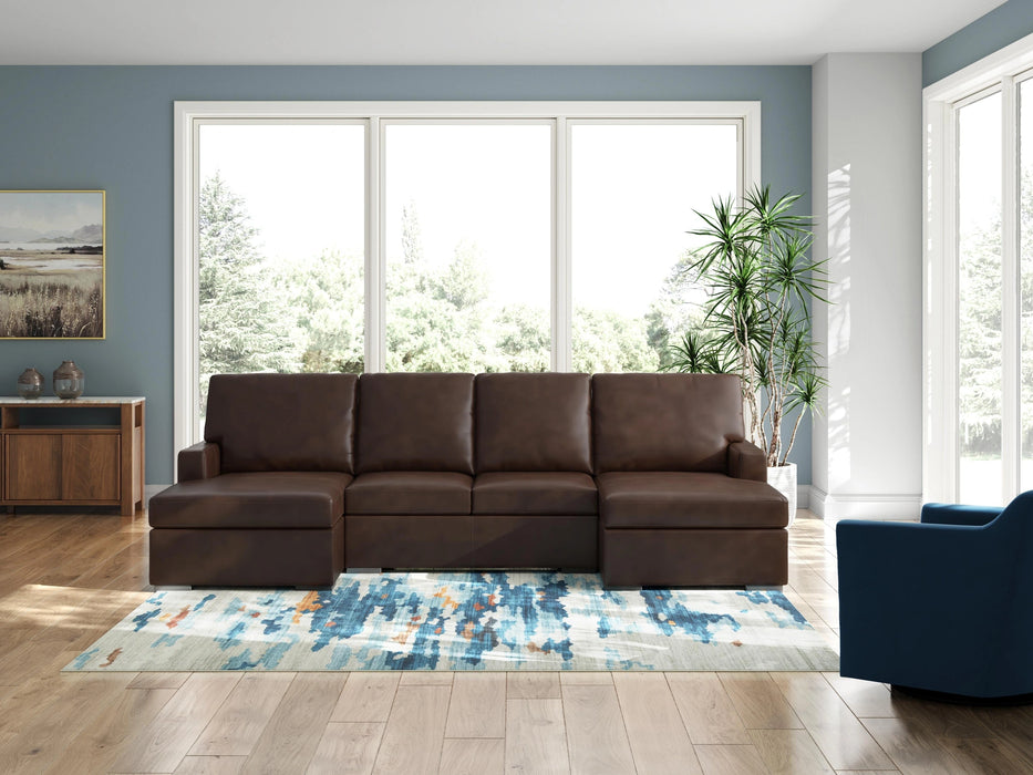 McDowlan Sectional with Double Chaise - Dream Home Furniture & Mattress (Waite Park, MN)