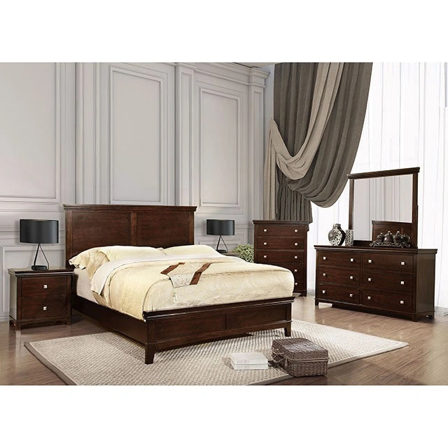 Spruce Full & Queen Bed Chrome & Expressso - Dream Home Furniture & Mattress (Waite Park, MN)