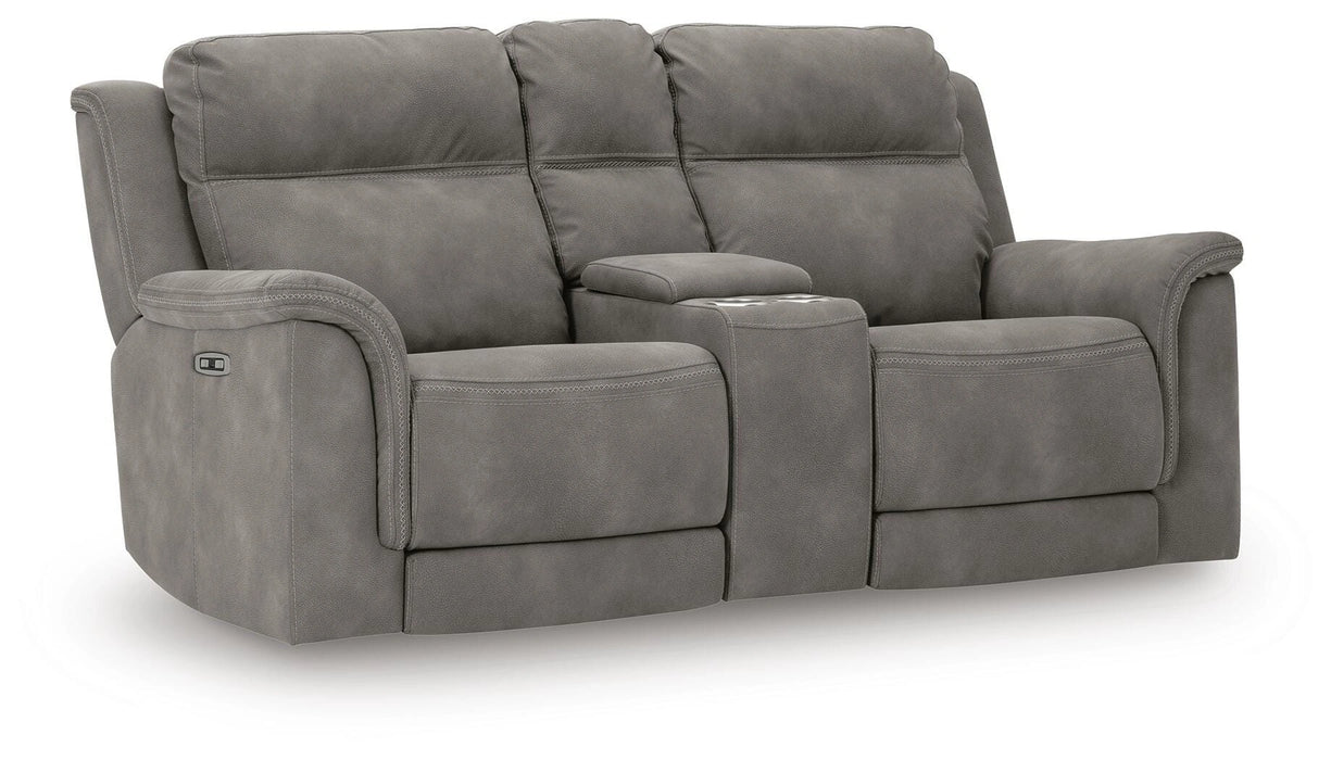 Next-Gen DuraPella Power Reclining Loveseat with Console - Dream Home Furniture & Mattress (Waite Park, MN)