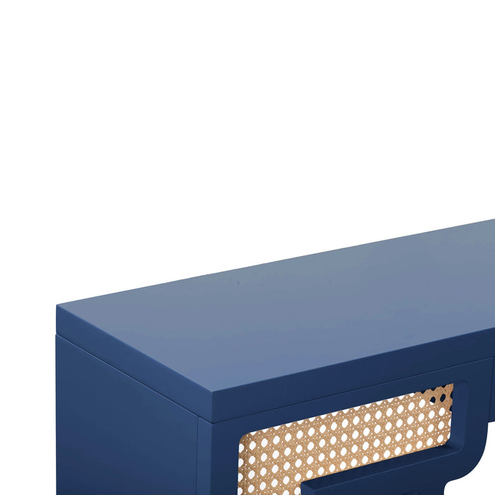 Suzie 45" Rattan Console Table