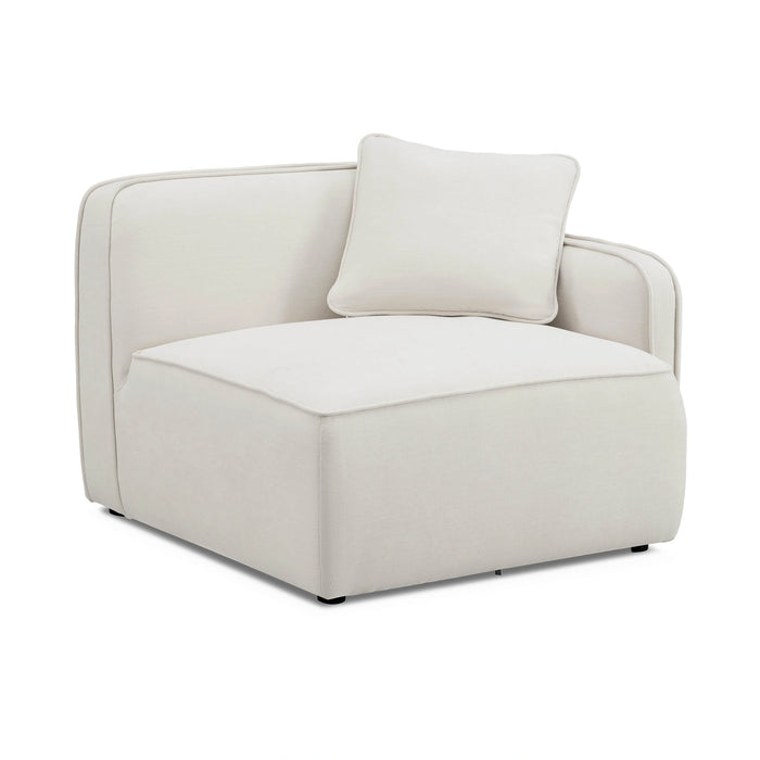 Travie Performance Corduroy Velvet Corner Chair