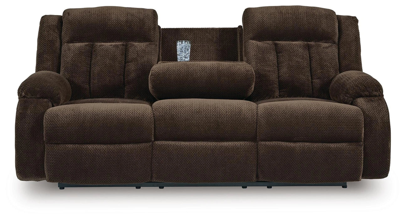 Observation Power Reclining Sofa with Drop Down Table - Dream Home Furniture & Mattress (Waite Park, MN)