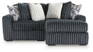 Midnight-Madness Sectional with Chaise - Dream Home Furniture & Mattress (Waite Park, MN)