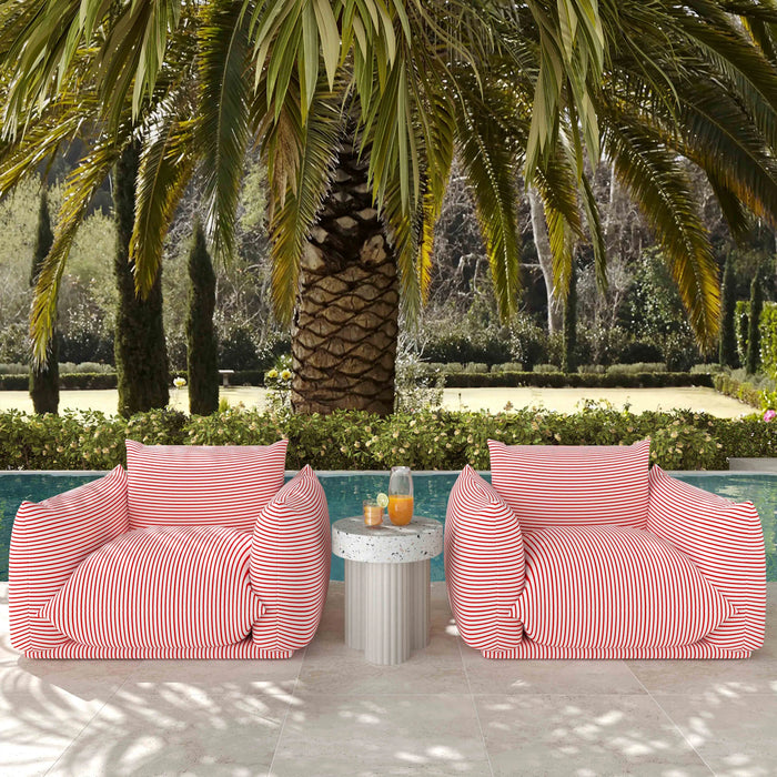 Saint Tropez Stuffed Indoor / Outdoor Armchair