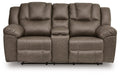 Lowilla Reclining Loveseat with Console - Dream Home Furniture & Mattress (Waite Park, MN)
