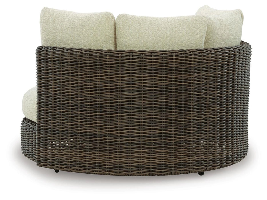 Kimora Outdoor Swivel Lounge Chair with Cushion - Dream Home Furniture & Mattress (Waite Park, MN)