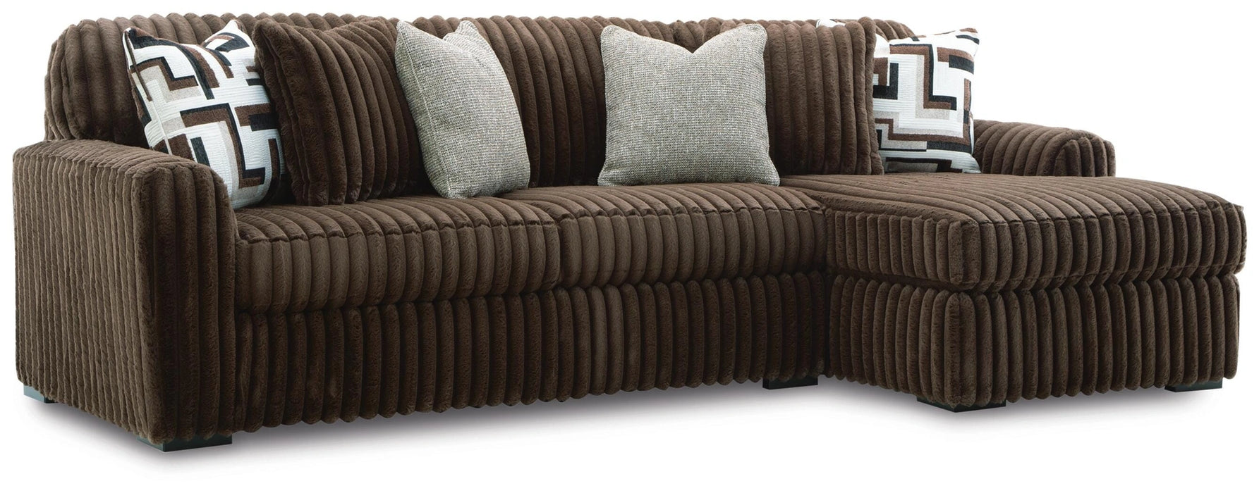 Midnight-Madness Sectional Sofa with Chaise - Dream Home Furniture & Mattress (Waite Park, MN)