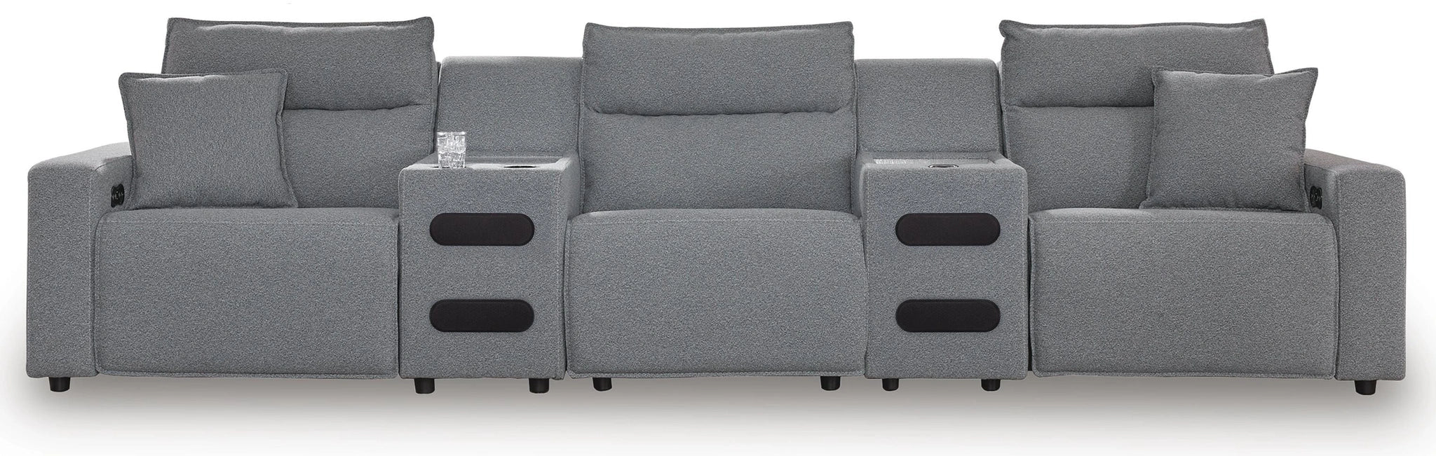 Modmax II Reclining Sectional with Audio Consoles - Dream Home Furniture & Mattress (Waite Park, MN)