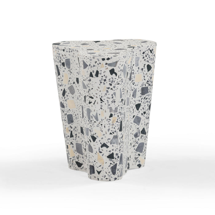 Slab Faux Terrazzo Indoor/Outdoor Side Table