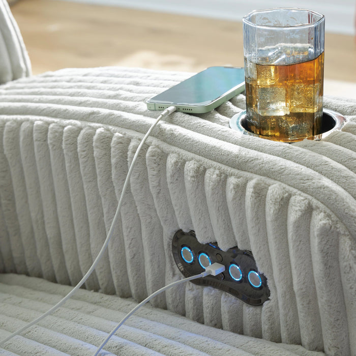 Forest Lake Power Reclining Sofa - Dream Home Furniture & Mattress (Waite Park, MN)