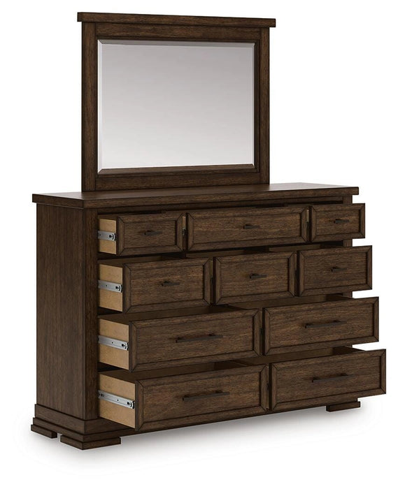 Taffenbrook Dresser and Mirror - Dream Home Furniture & Mattress (Waite Park, MN)