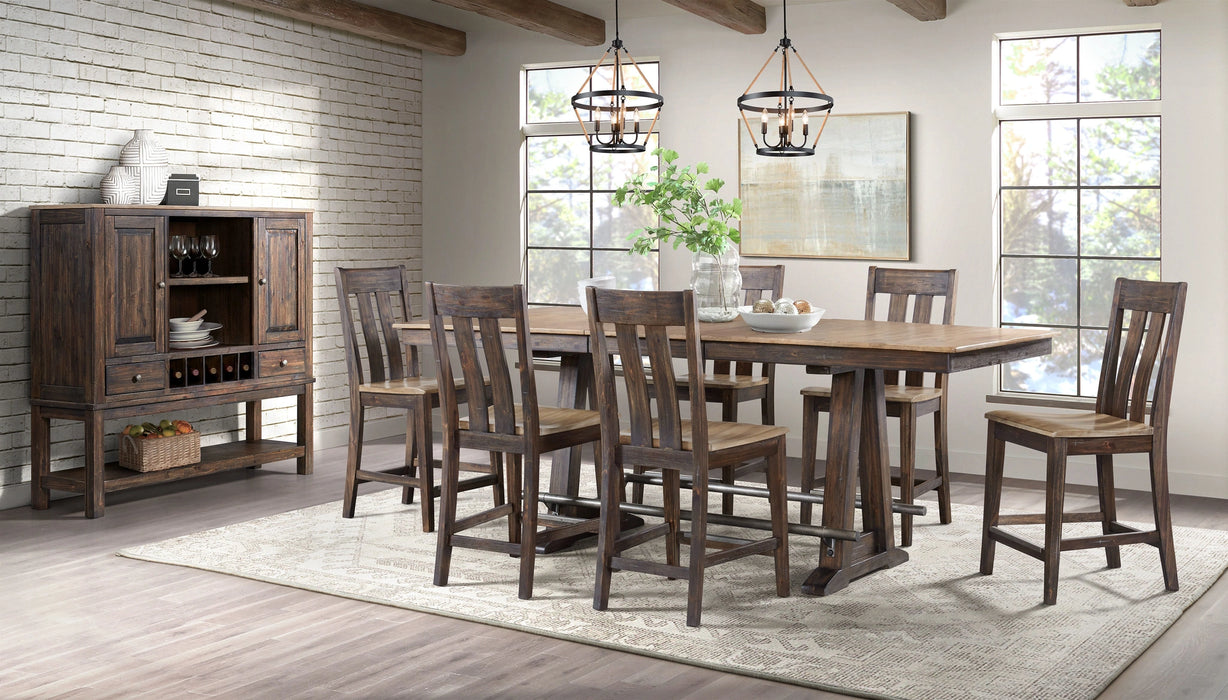 Transitions Counter Trestle Table - Dream Home Furniture & Mattress (Waite Park, MN)
