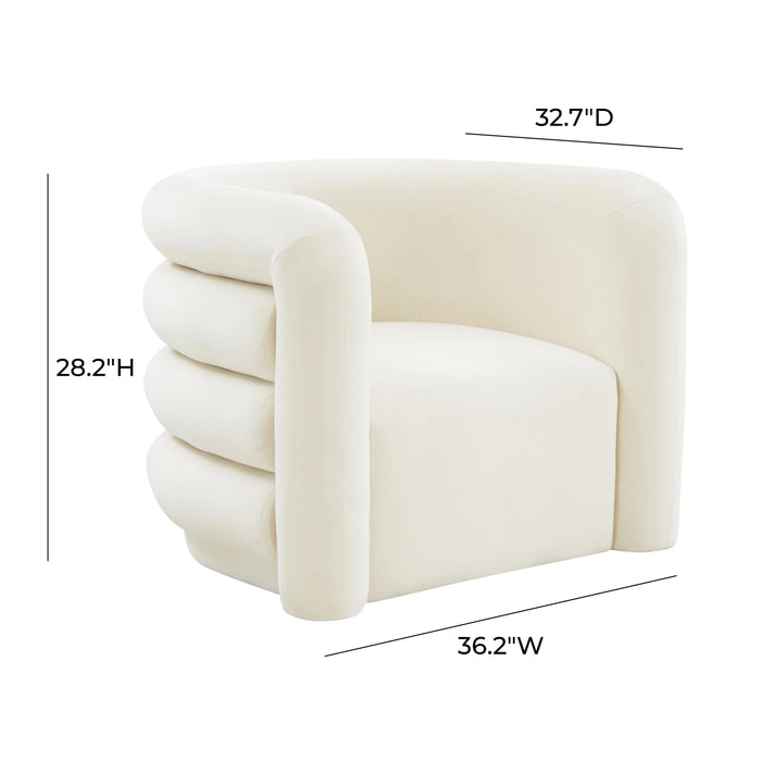 Curves Performance Velvet Lounge Chair