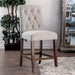 Sania III Beige/Rustic Oak Counter Ht. Chair (2/CTN) - Dream Home Furniture & Mattress (Waite Park, MN)