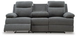 Side-Swipe Reclining Sofa with Drop Down Table - Dream Home Furniture & Mattress (Waite Park, MN)