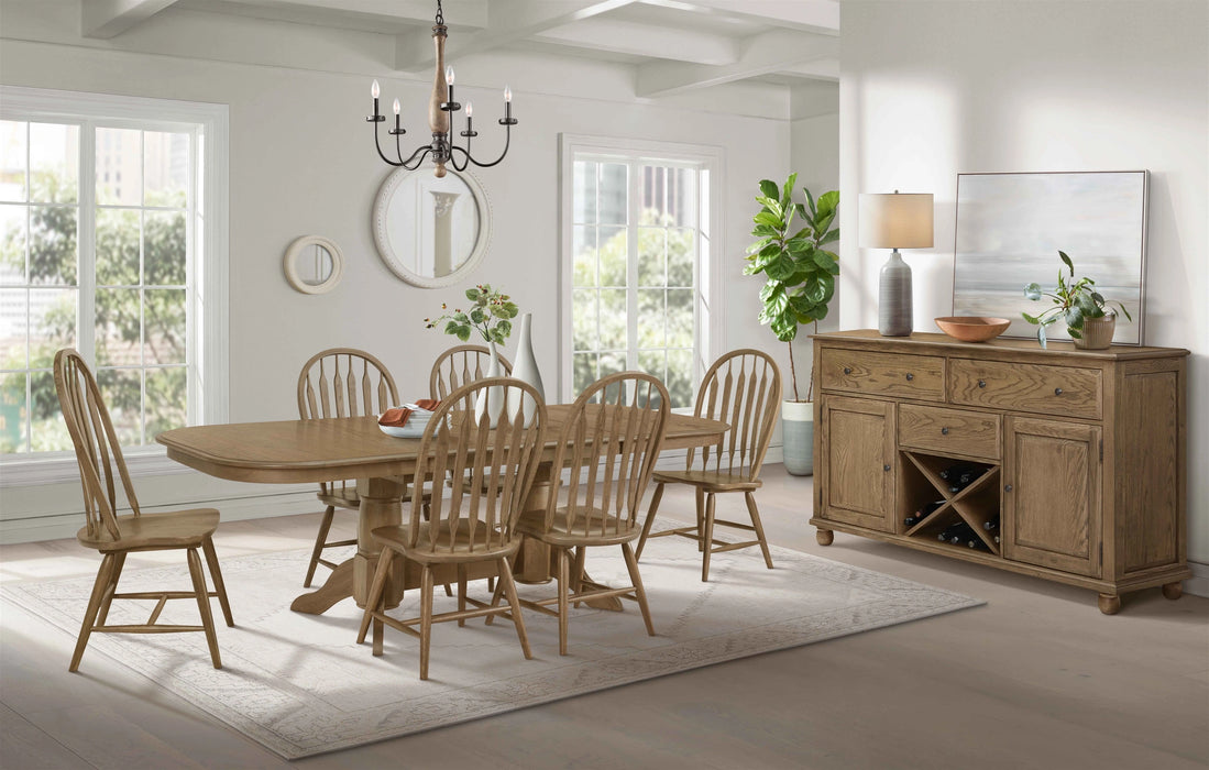 Colonial Oak Arrow Back Chair
