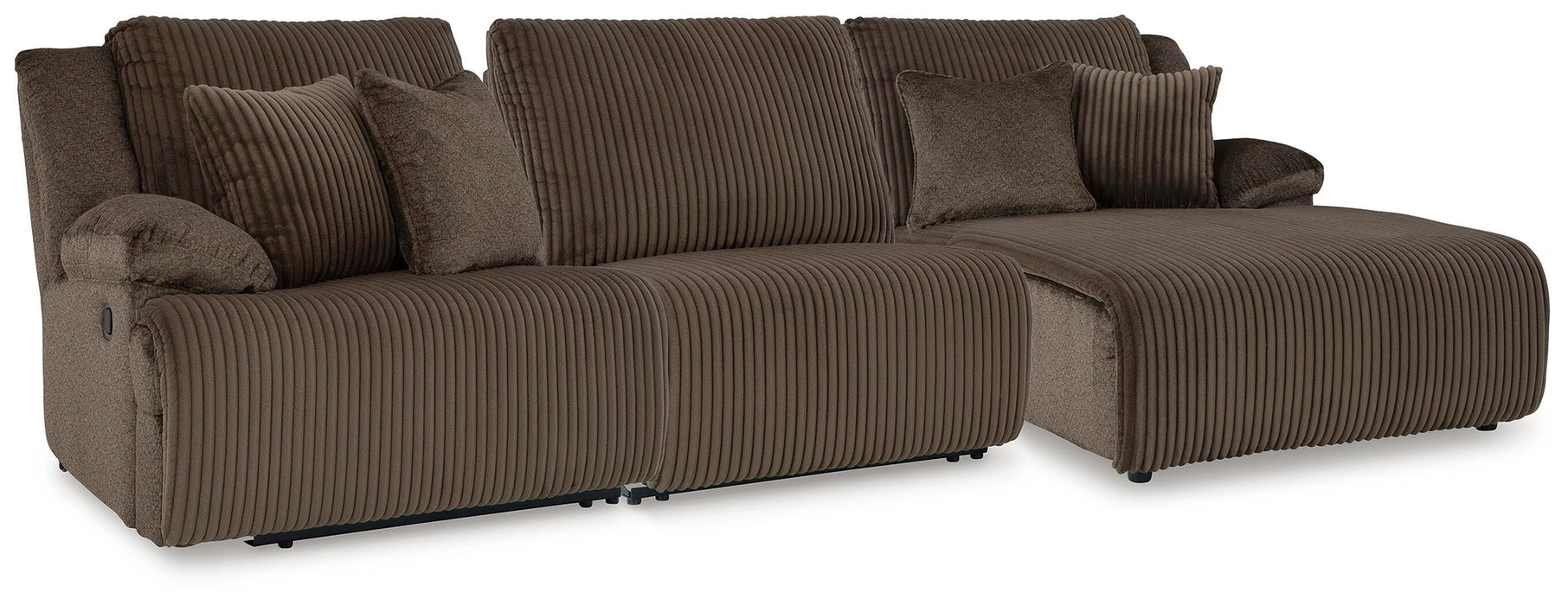 Top Tier Reclining Sofa Chaise Sectional - Dream Home Furniture & Mattress (Waite Park, MN)