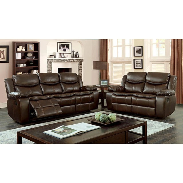 Pollux Brown Love Seat - Dream Home Furniture & Mattress (Waite Park, MN)