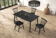 Beale Dining Table Walnut & Black - Dream Home Furniture & Mattress (Waite Park, MN)
