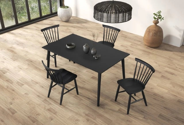 Beale Dining Table Walnut & Black - Dream Home Furniture & Mattress (Waite Park, MN)