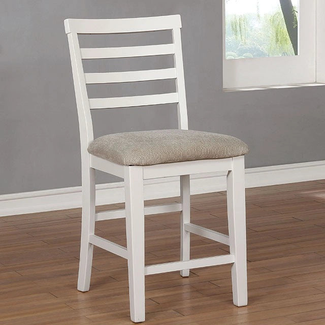 Kiana White Counter Ht. Side Chair (2/CTN) - Dream Home Furniture & Mattress (Waite Park, MN)