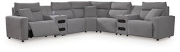 Modmax Power Reclining Sectional with Chaise - Dream Home Furniture & Mattress (Waite Park, MN)