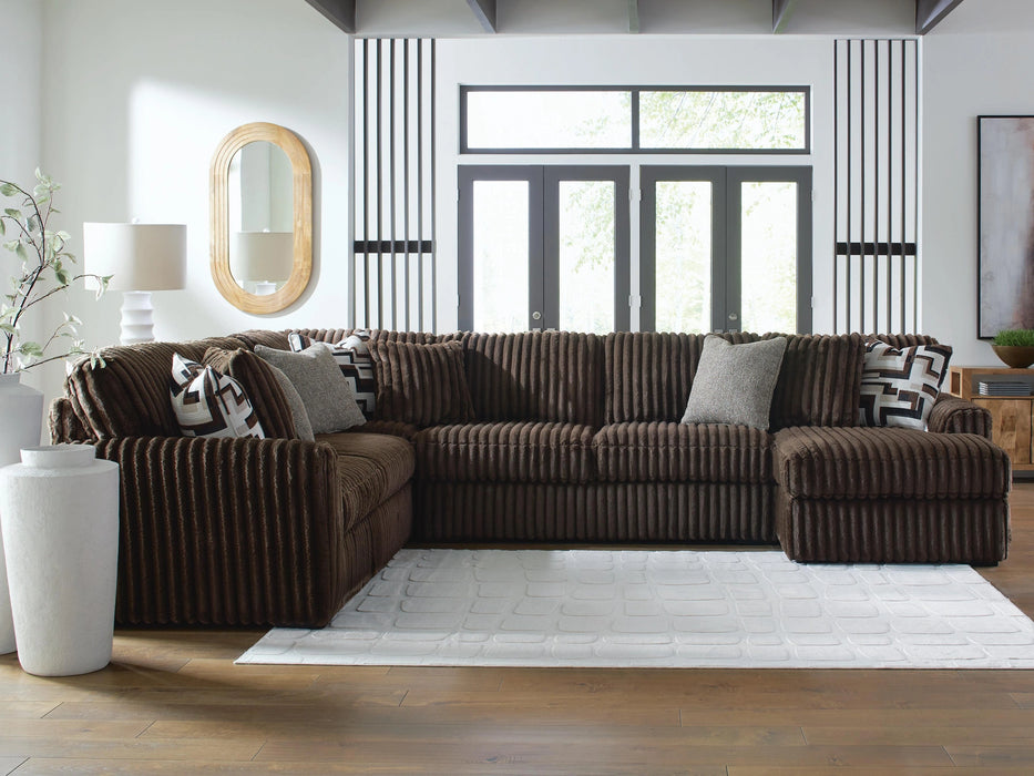 Midnight-Madness Sectional with Chaise - Dream Home Furniture & Mattress (Waite Park, MN)