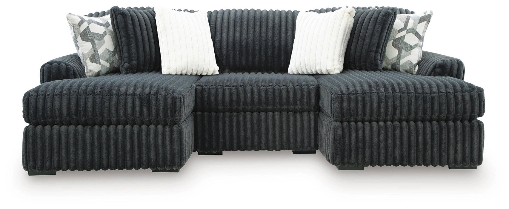 Midnight-Madness Sectional with Chaise - Dream Home Furniture & Mattress (Waite Park, MN)