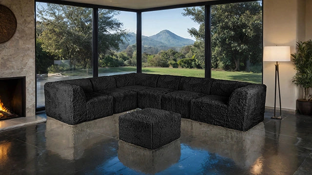 Nappi Large L-Sectional w/ Ottoman (Compressed Foam) - Dream Home Furniture & Mattress (Waite Park, MN)