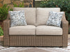 Laguna Heights Outdoor Loveseat with Cushion - Dream Home Furniture & Mattress (Waite Park, MN)