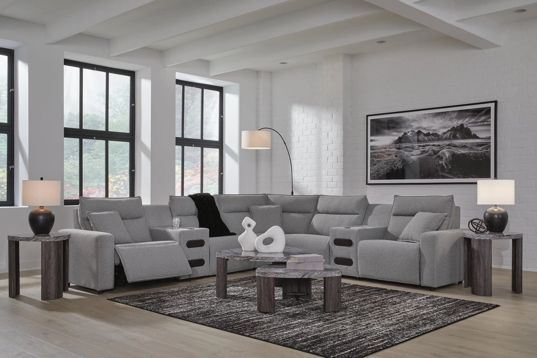 Modmax Power Reclining Sectional with Chaise - Dream Home Furniture & Mattress (Waite Park, MN)