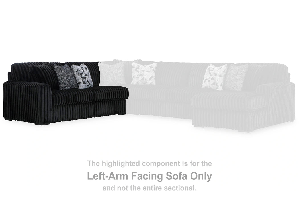 Midnight-Madness Sectional Sofa with Chaise - Dream Home Furniture & Mattress (Waite Park, MN)