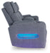 Studio Cave Power Reclining Loveseat with Console - Dream Home Furniture & Mattress (Waite Park, MN)