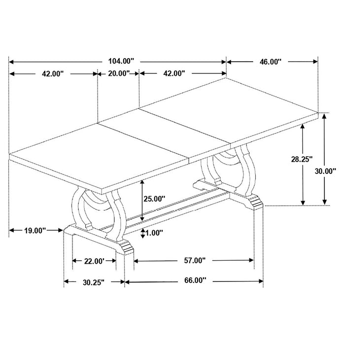 Brockway Extension Dining Table