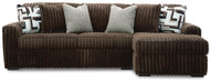 Midnight-Madness Sectional Sofa with Chaise - Dream Home Furniture & Mattress (Waite Park, MN)