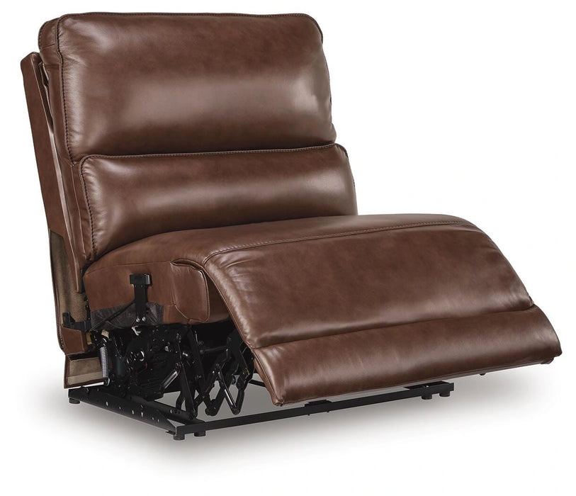 DeepWakes Reclining Sectional with Storage Console - Dream Home Furniture & Mattress (Waite Park, MN)