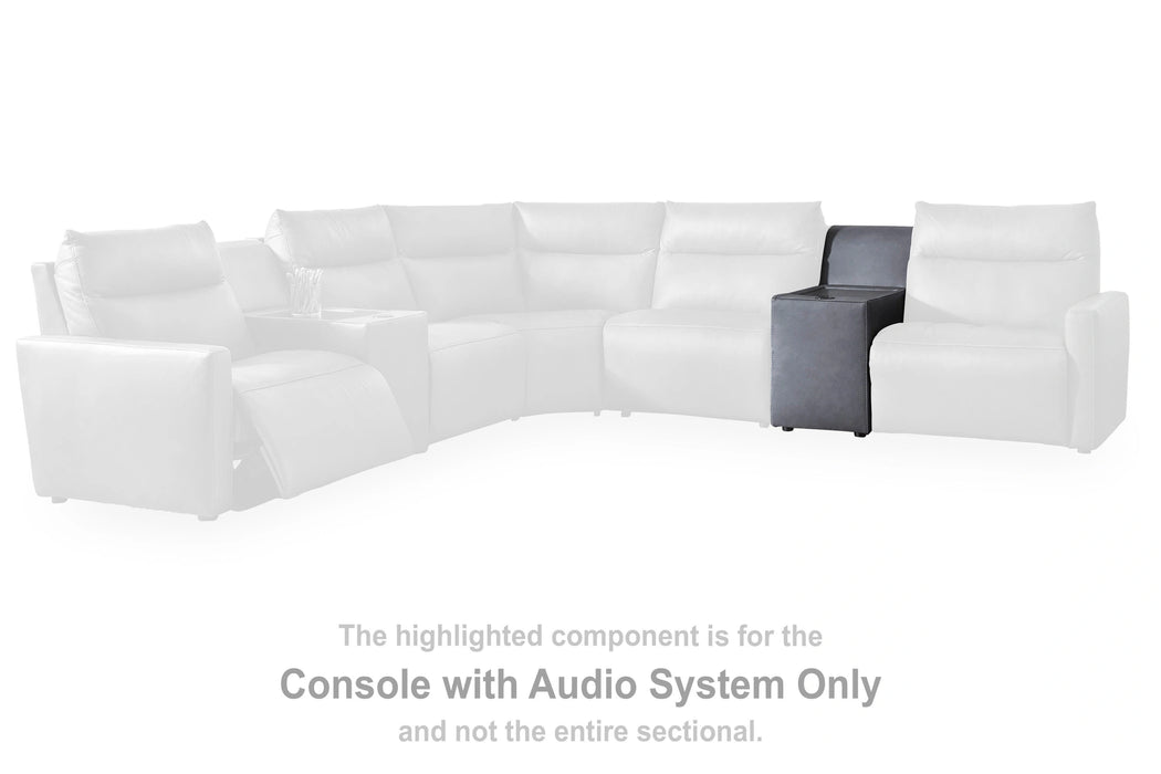 ModZ Power Reclining Sectional with Audio Consoles - Dream Home Furniture & Mattress (Waite Park, MN)