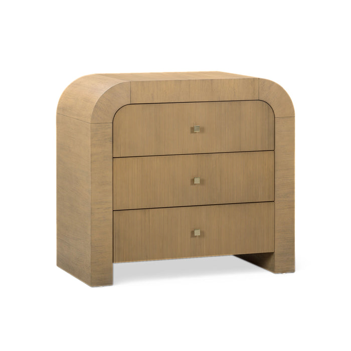 Hump 38" Arched 3-Drawer Bedside Chest