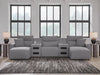 Modmax Power Reclining Sectional with Chaise - Dream Home Furniture & Mattress (Waite Park, MN)