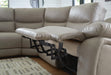 Narwhal Place Reclining Sectional with Storage Console - Dream Home Furniture & Mattress (Waite Park, MN)
