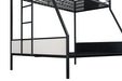 Molton Twin/Full Metal Bunkbed - Dream Home Furniture & Mattress (Waite Park, MN)