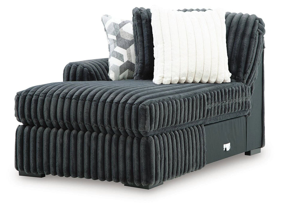 Midnight-Madness Sectional with Chaise - Dream Home Furniture & Mattress (Waite Park, MN)