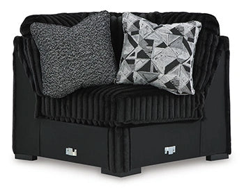 Midnight-Madness Sectional with Chaise - Dream Home Furniture & Mattress (Waite Park, MN)