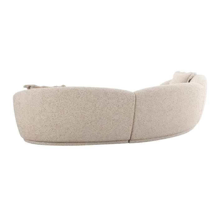 Marion Two-Tone Textured Boucle Sectional